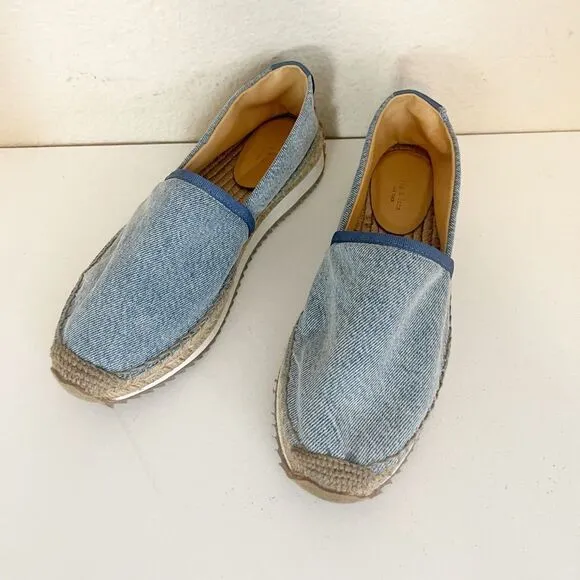 Rag and Bone Espadrille Runner - Light Denim. Fisherman esthetic style. 40/9