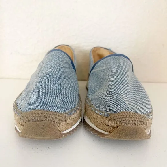 Rag and Bone Espadrille Runner - Light Denim. Fisherman esthetic style. 40/9