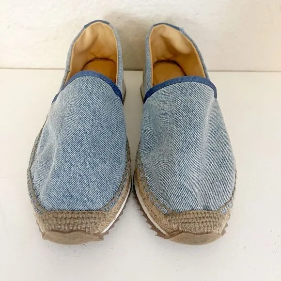 Rag and Bone Espadrille Runner - Light Denim. Fisherman esthetic style. 40/9