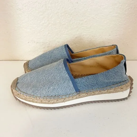 Rag and Bone Espadrille Runner - Light Denim. Fisherman esthetic style. 40/9