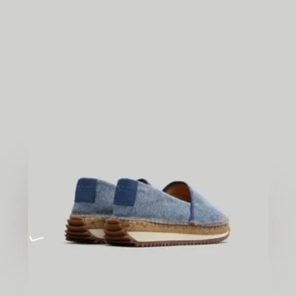 Rag and Bone Espadrille Runner - Light Denim. Fisherman esthetic style. 40/9