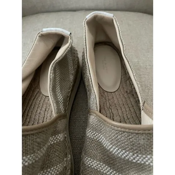 Rag&amp;Bone white stripes, beige espadrille S53, 8.5M