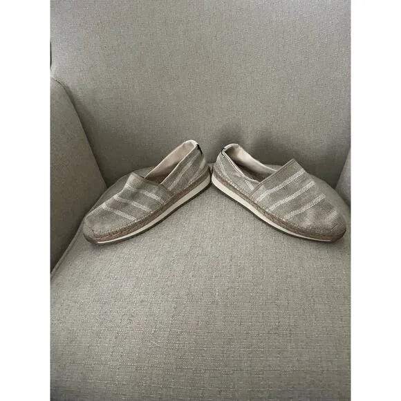 Rag&amp;Bone white stripes, beige espadrille S53, 8.5M