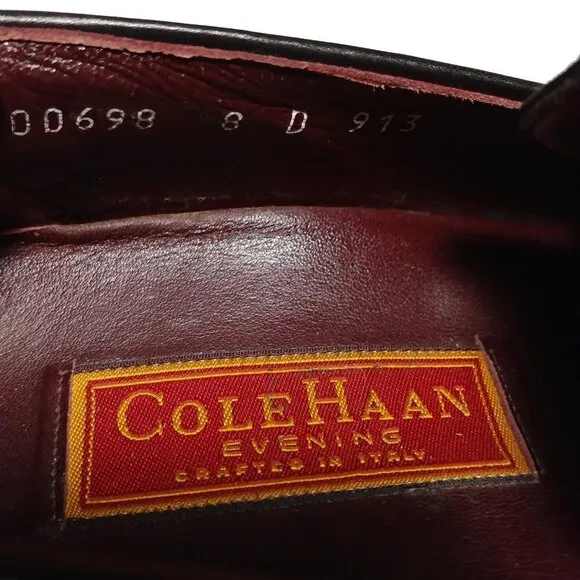 Rare Cole Haan Italy &quot;Evening&quot; Opera Tux Formal Loafers Men Size 8
