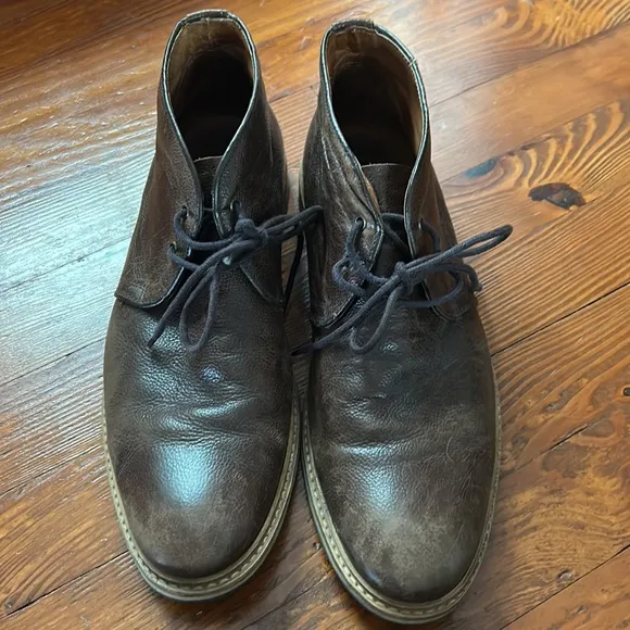 Real Leather Ankle Boots size 10.5