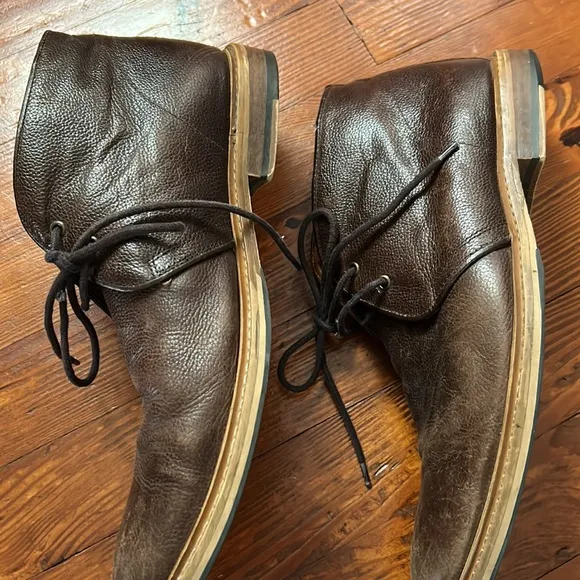 Real Leather Ankle Boots size 10.5
