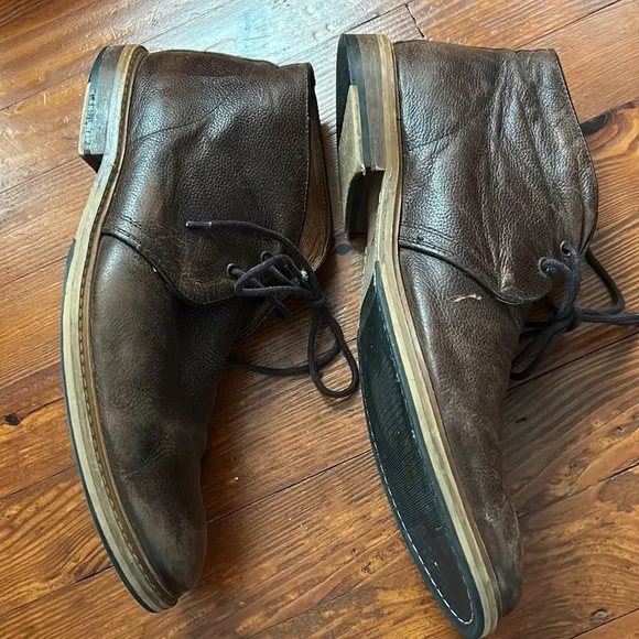 Real Leather Ankle Boots size 10.5