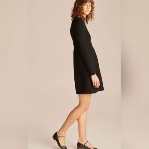 Rebecca Taylor Fit and Flare 100% Merino Wool Sweater Dress | Winter Dress Small