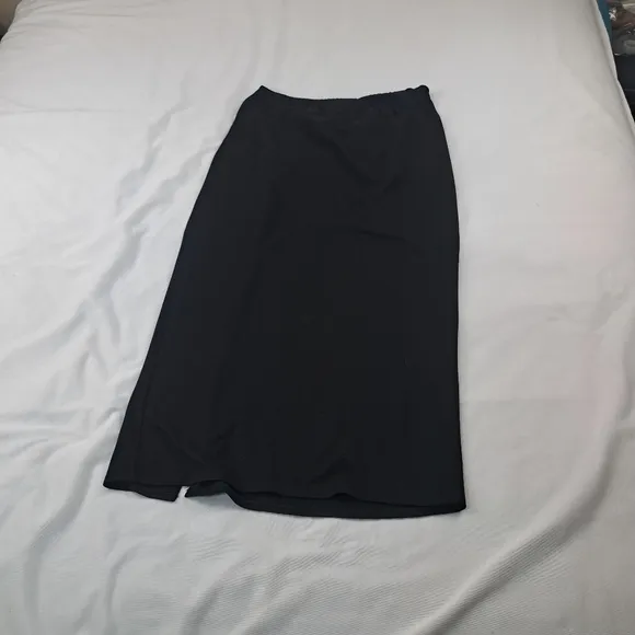 Reformation Black Stretch Midi Womens Skirt Size M