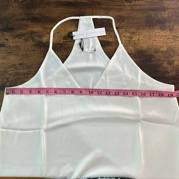 REVOLVE Three Eighty-Two Tanner Tent Dress in Ivory. Lined, T-Back. Large. NWT!