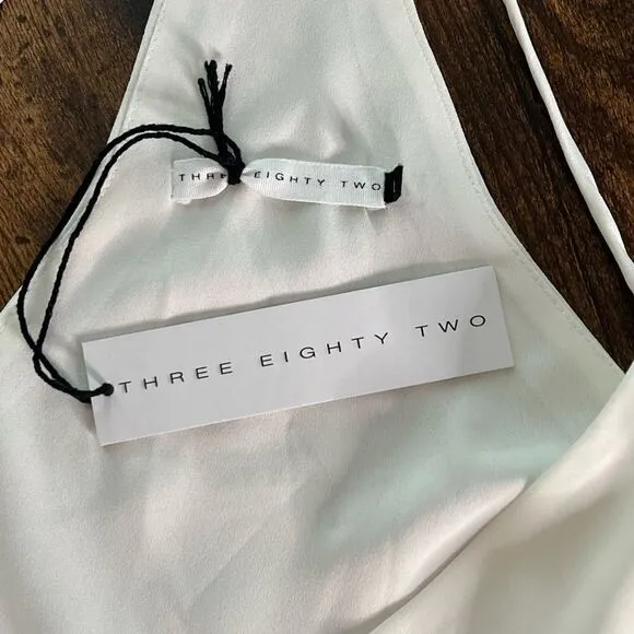 REVOLVE Three Eighty-Two Tanner Tent Dress in Ivory. Lined, T-Back. Large. NWT!