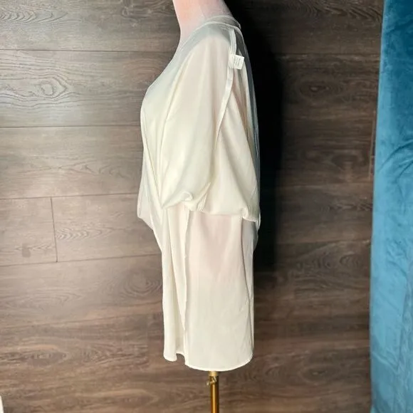 REVOLVE Three Eighty-Two Tanner Tent Dress in Ivory. Lined, T-Back. Large. NWT!