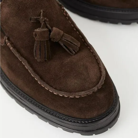 Revolve Vagabond Brown Suede Leather JOHNNY 2.0 LOAFER NWOT