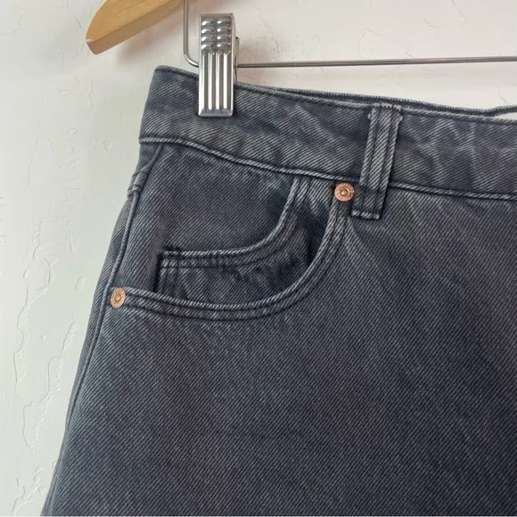Rolla's Classic Straight High Rise Regular Fit Jeans in Vintage Black Size 27