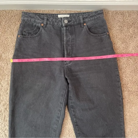Rolla's Classic Straight High Rise Regular Fit Jeans in Vintage Black Size 27