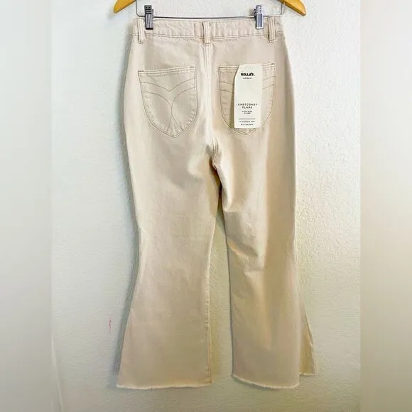 Rolla's Eastcoast Flare Jeans in beige natural NWT