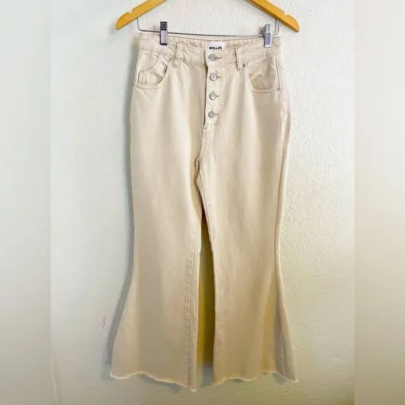 Rolla's Eastcoast Flare Jeans in beige natural NWT