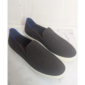 Rothy's brown herringbone design slip on loafers shoes size 8.5