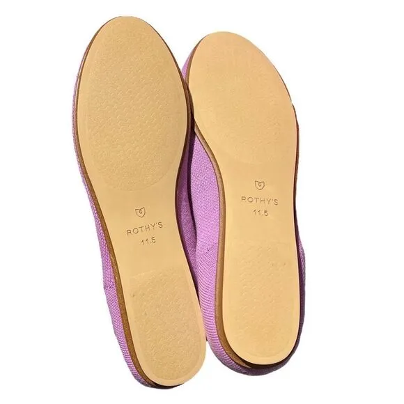 Rothys Flats 11.5 Pink Merino Tassel Loafer Limited Edition Wool Luxury Preppy