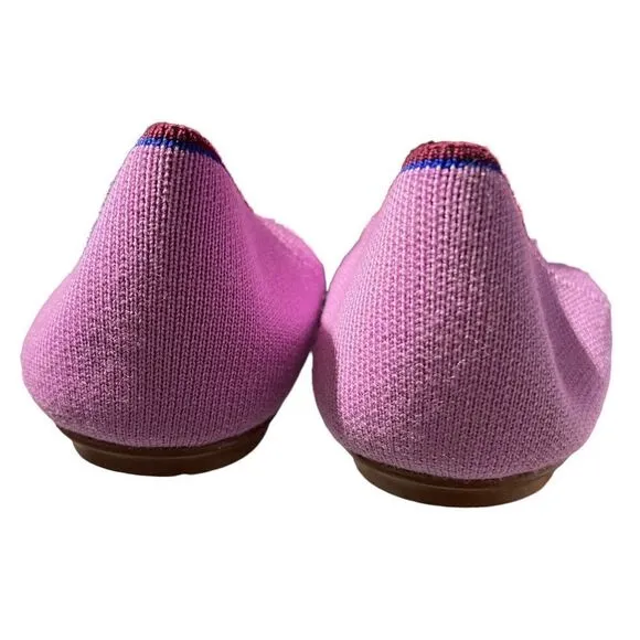 Rothys Flats 11.5 Pink Merino Tassel Loafer Limited Edition Wool Luxury Preppy