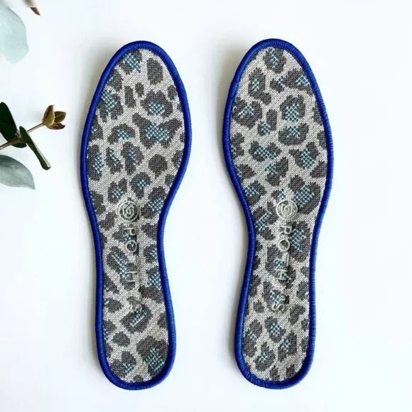 ROTHY'S Gray &amp; Blue Leopard Print Flats | Size 7 | Retired