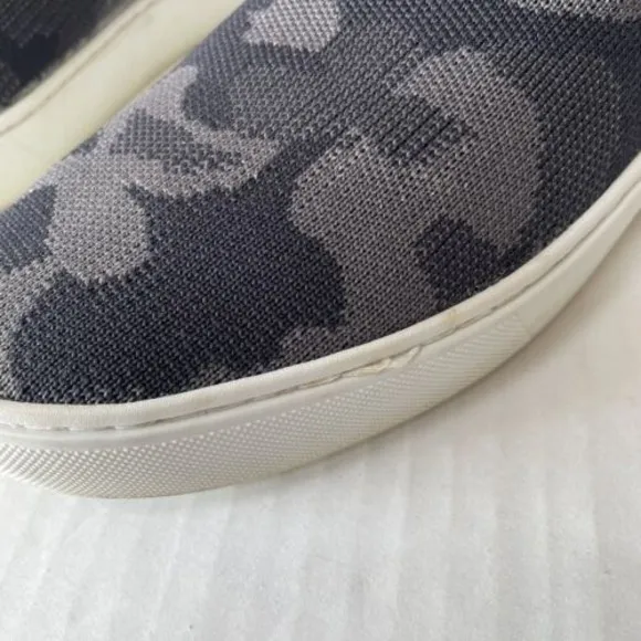 Rothy's Gray Camo Textile The Original Slip On Sneakers Size 8 Womens Loafers