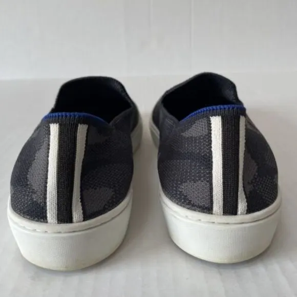 Rothy's Gray Camo Textile The Original Slip On Sneakers Size 8 Womens Loafers