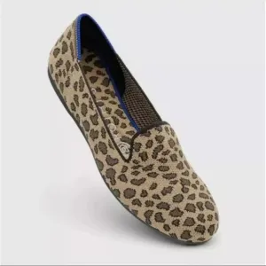 Rothys Loafer Spotted Leopard Print Loafer Sz 8