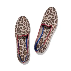 Rothys mocha spot leopard print slip-on loafers Size 7