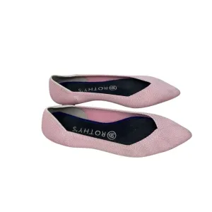 Rothys Point Toe Slip On Ballet Flats Light Pink Work Career Office Womens 7
