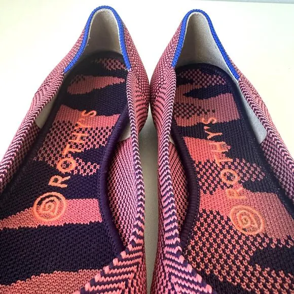Rothy’s Rose Double Stitch Pointed Toe Flats Size 7.5