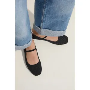 Rothys Shoes Womens 11 The Max Square Mary Jane Flats Black Work Office Career