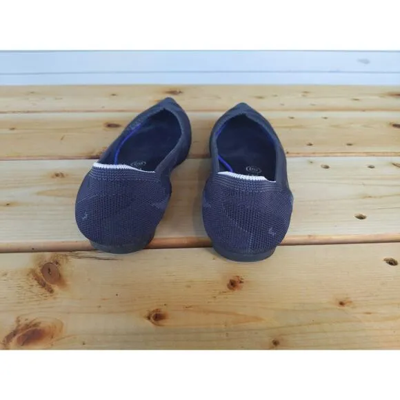 Rothy's Size 8.5 Dark Gray Camo Pointed Toe Flats Recycled Knit Sustainable