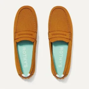 Rothy’s The Driver in Cognac Slip On Loafers Flat Comfort Office Professional 11