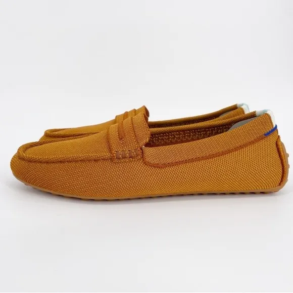 Rothy’s The Driver in Cognac Slip On Loafers Flat Comfort Office Professional 11