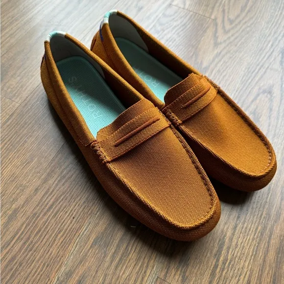 Rothy’s The Driver in Cognac Slip On Loafers Flat Comfort Office Professional 11