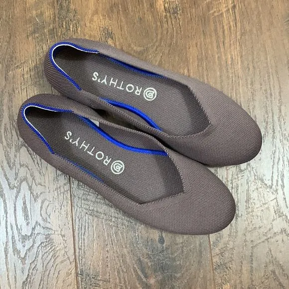 ROTHY’S The Flat in Mink Retired Round Toe Flats
