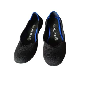 ROTHY’S The Flat Round Toe Ballet Flats BLACK Comfort SUSTAINABLE Materials SZ 6