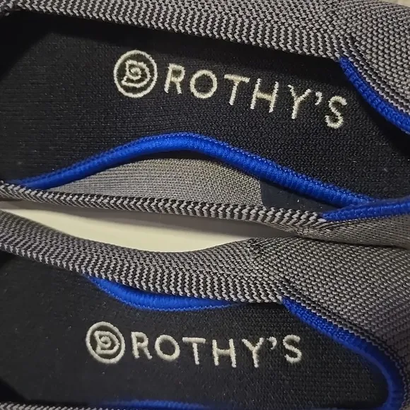 Rothy's The Point Birdseye Flats in Cloud Grey