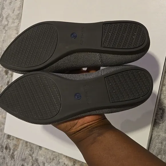 Rothy's The Point Birdseye Flats in Cloud Grey