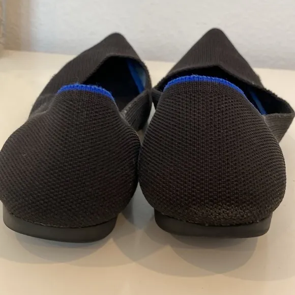 Rothy’s The Point Black Pointed Toe Ballet Flats Size 9