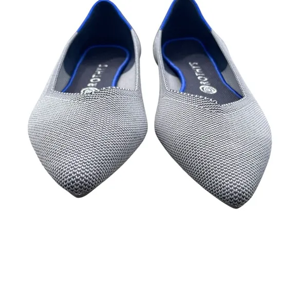 Rothy’s The Point cloud slip-on flats knit grey women’s 11
