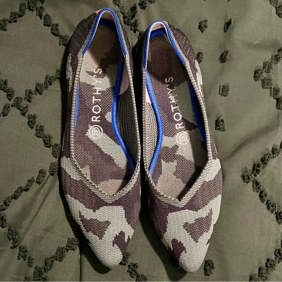 Rothy’s The Point Flats – Camo Print – Size 9