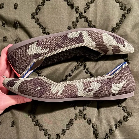 Rothy’s The Point Flats – Camo Print – Size 9