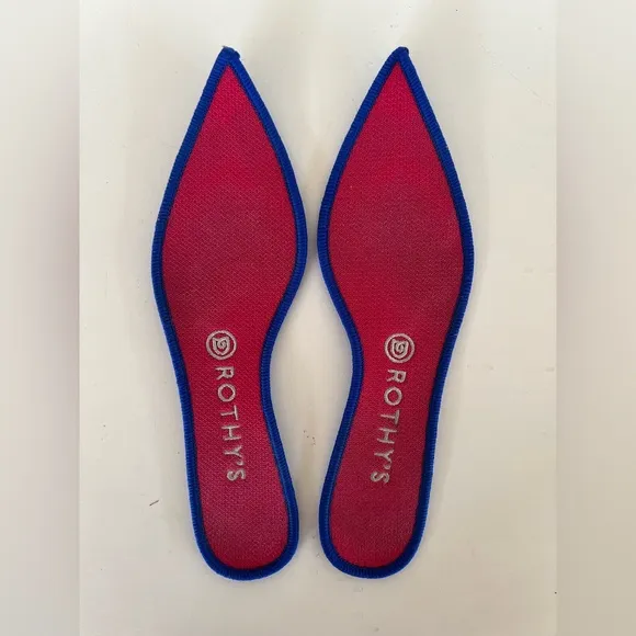 Rothy’s The Point Flats Chili Red Pointed Toe Shoes, size 9