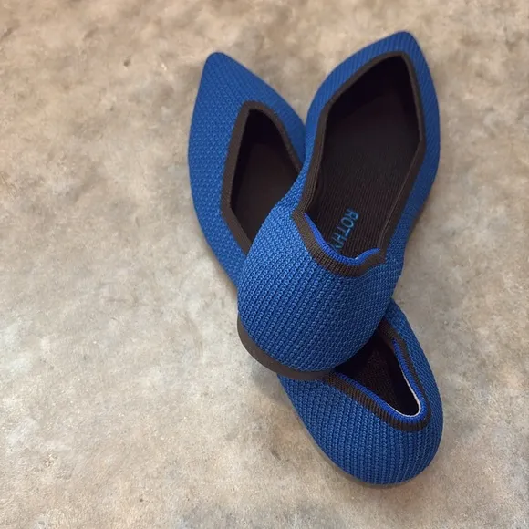 Rothy’s The Point Flats – Lazuli Blue, Size 10.5, EUC