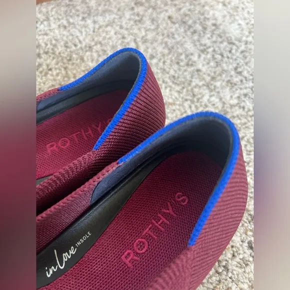 Rothy's The Point In Love Insole Cabernet Color Woman’s Size 8
