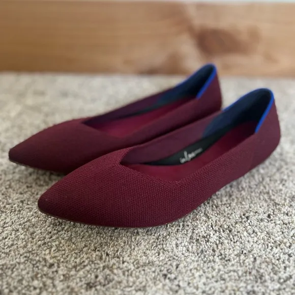 Rothy's The Point In Love Insole Cabernet Color Woman’s Size 8