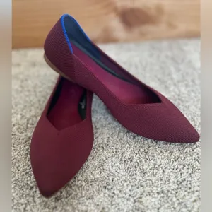 Rothy's The Point In Love Insole Cabernet Color Woman’s Size 8