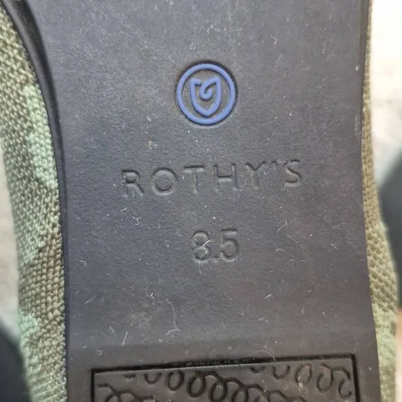 Rothy's Women's Loafers Olive Shoes Camoflage Size 8.5
